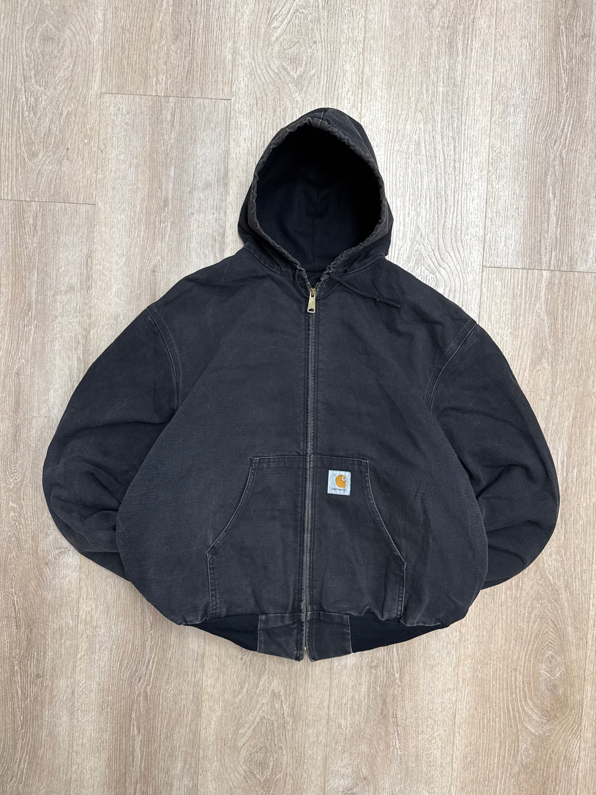 Faded Black Carhartt Active Jacket - Boxy L-XL