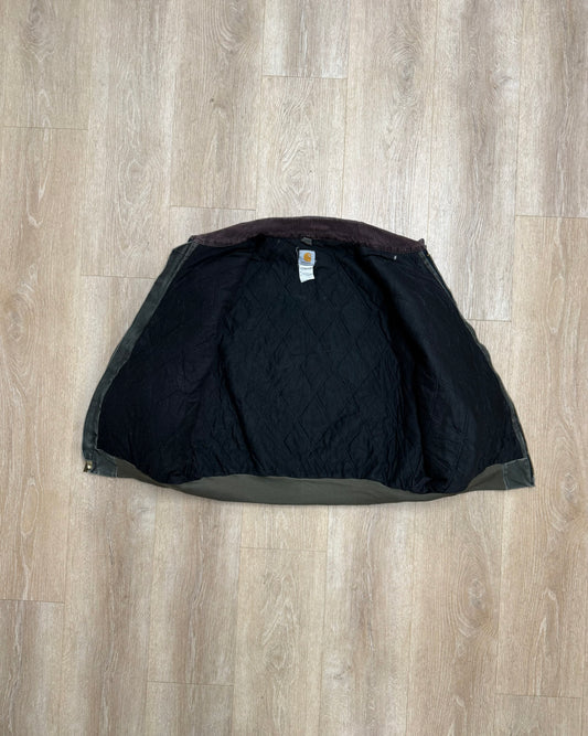 Faded Olive Green Carhartt Santa Fe Jacket - Boxy 2XL