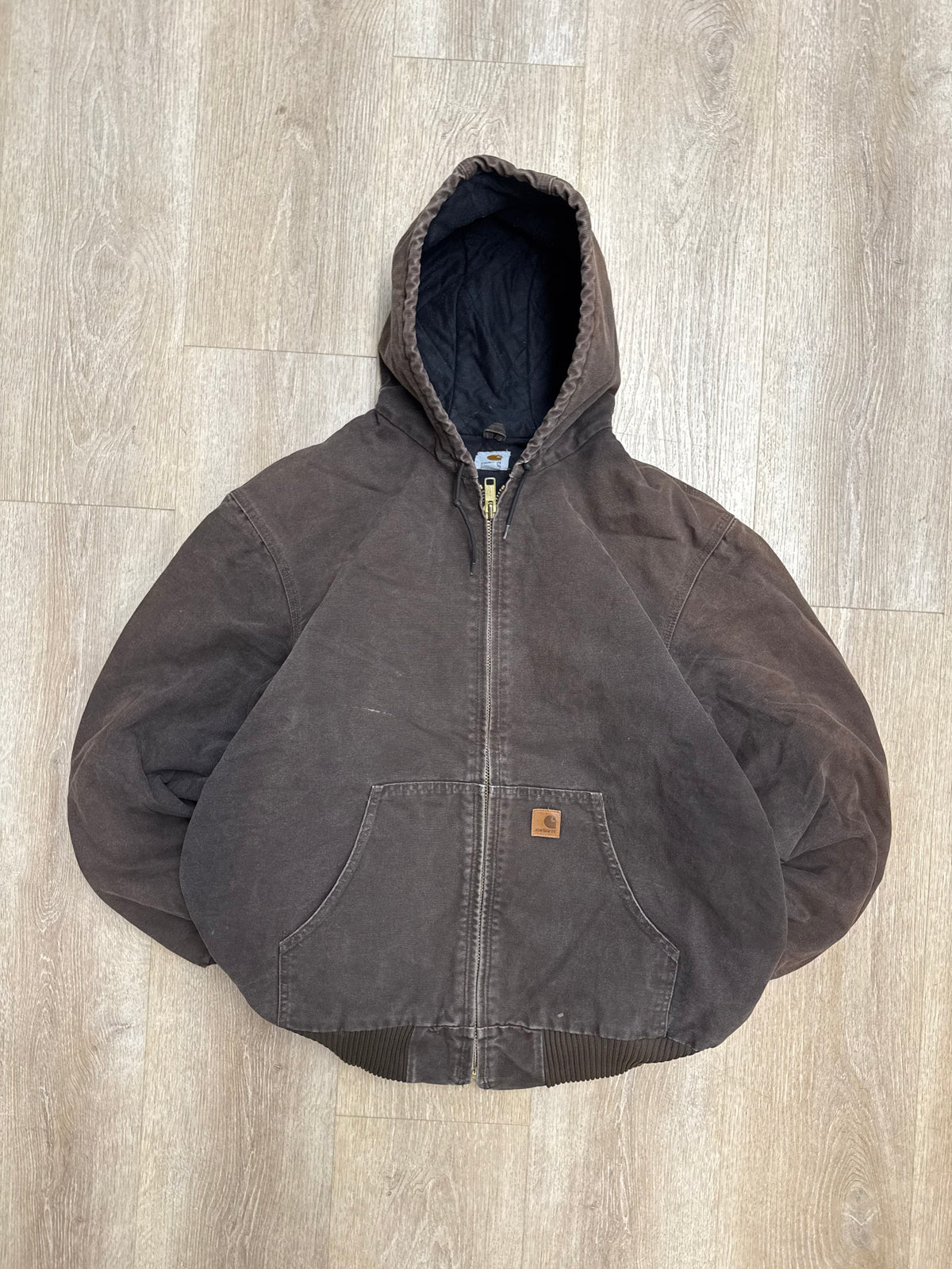 Faded Dark Brown Carhartt Active Jacket - XL Tall