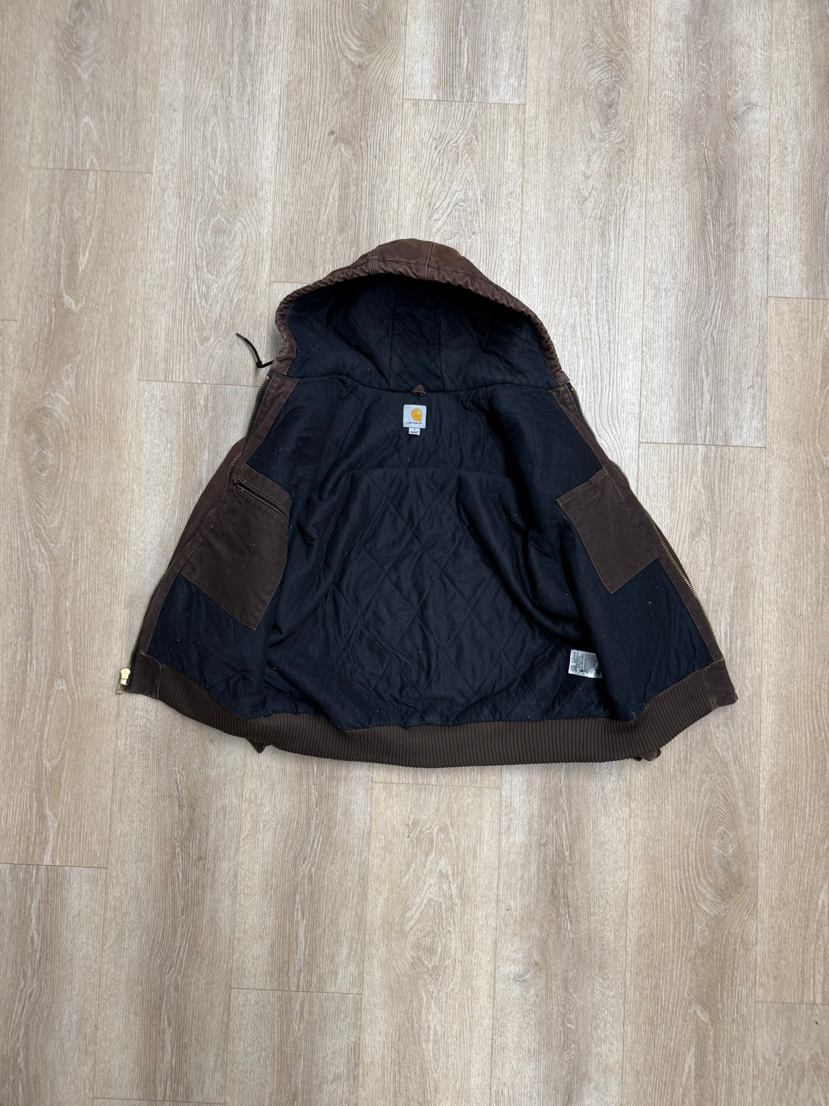 Faded Brown Carhartt Active Jacket - Large