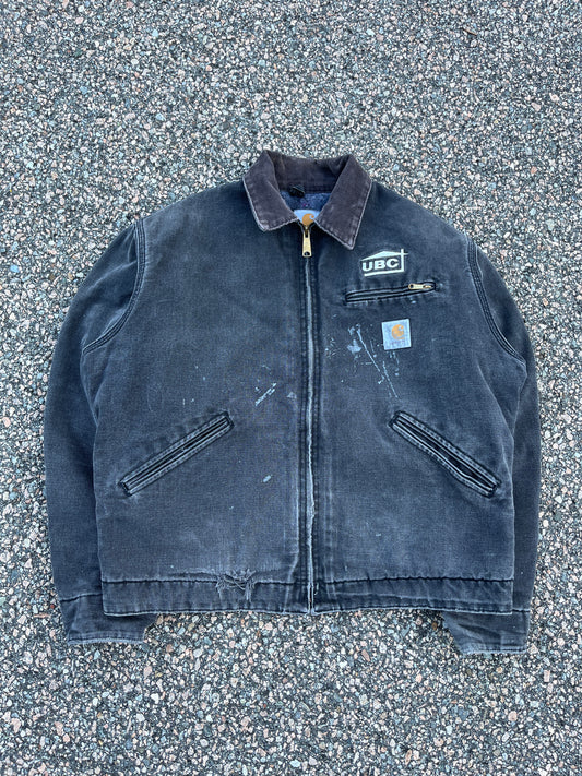 Faded Black Carhartt Detroit Jacket - Medium