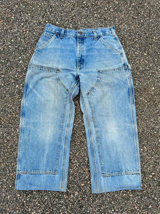 ハイカット フェードデニム カーハート ダブルニーパンツ - 33 x 24.5