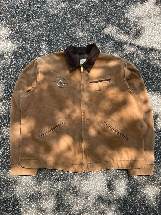 Faded Brown Carhartt Detroit Jacket - Boxy XL
