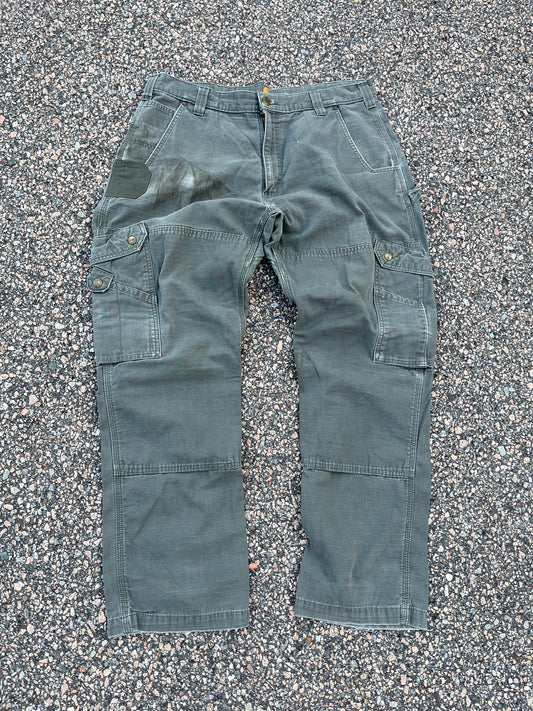 Faded Olive Green Carhartt Tactical Pants - 36 x 30
