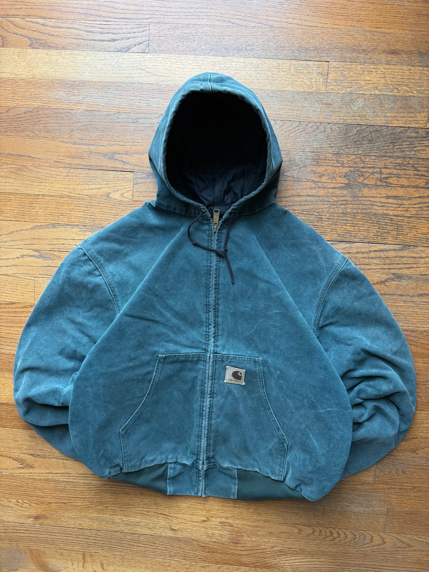 Faded Hunter Green Carhartt Active Jacket - Boxy Large