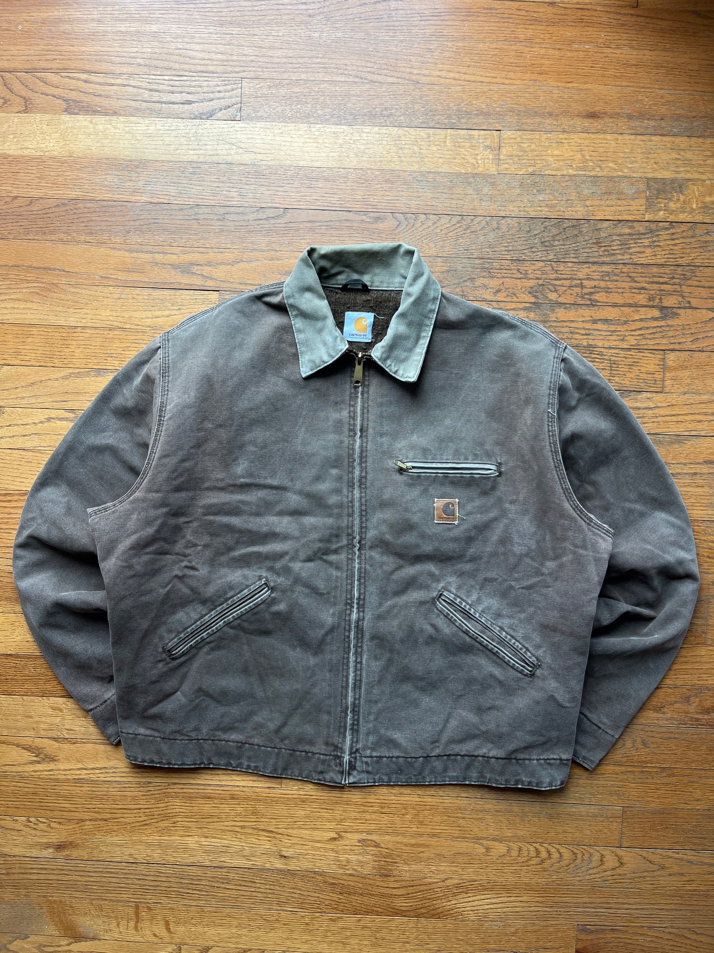 Faded Chestnut Brown Carhartt Detroit Jacket - XL