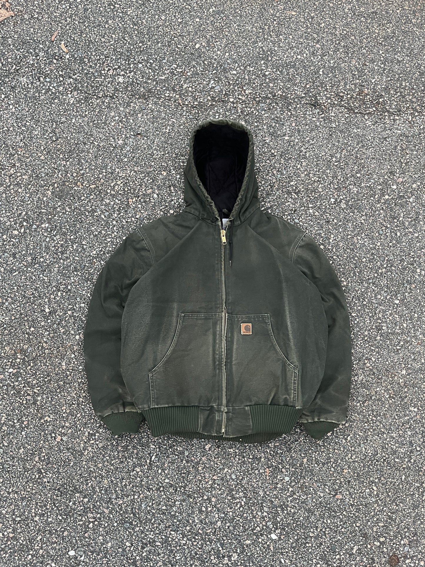 Faded Olive Green Carhartt Active Jacket - Large