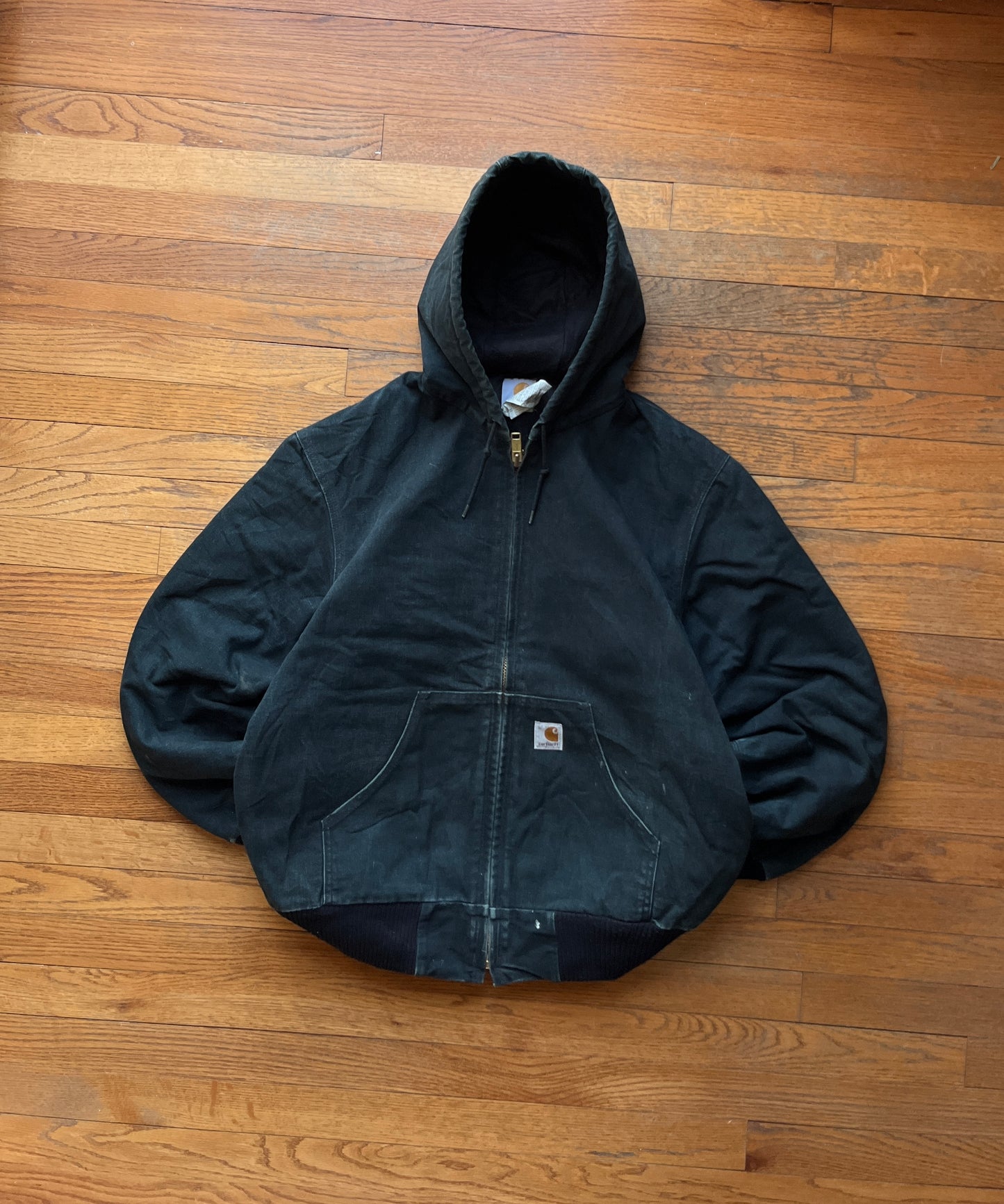 Faded Black Carhartt Active Jacket - Medium