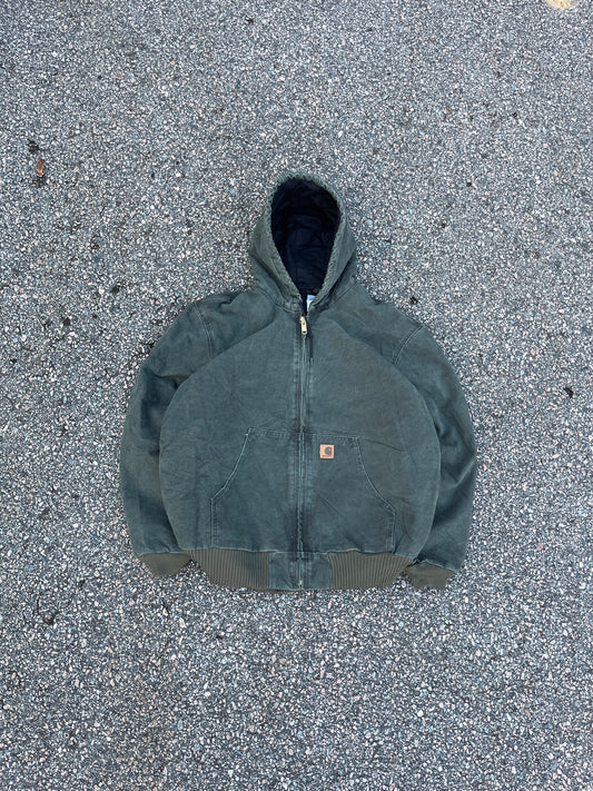 Faded Olive Green Carhartt Active Jacket - XL