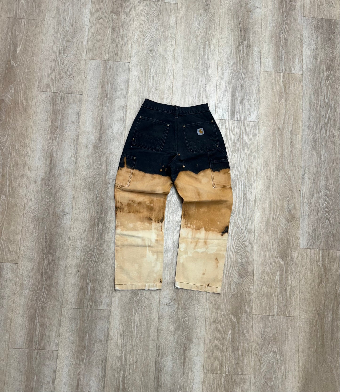 Faded and Dyed Carhartt Double Knee Pants - 26 x 27