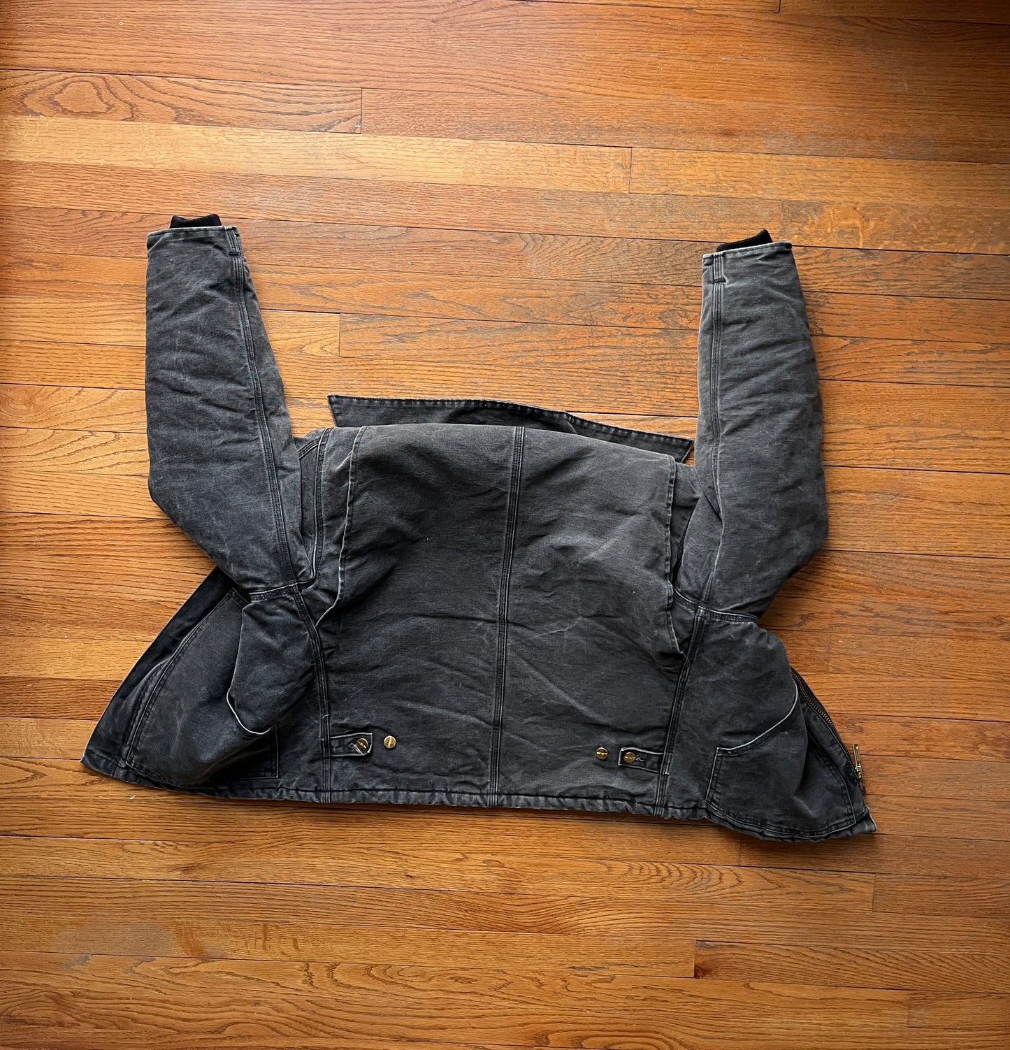 Faded Black Carhartt Arctic Jacket - Medium