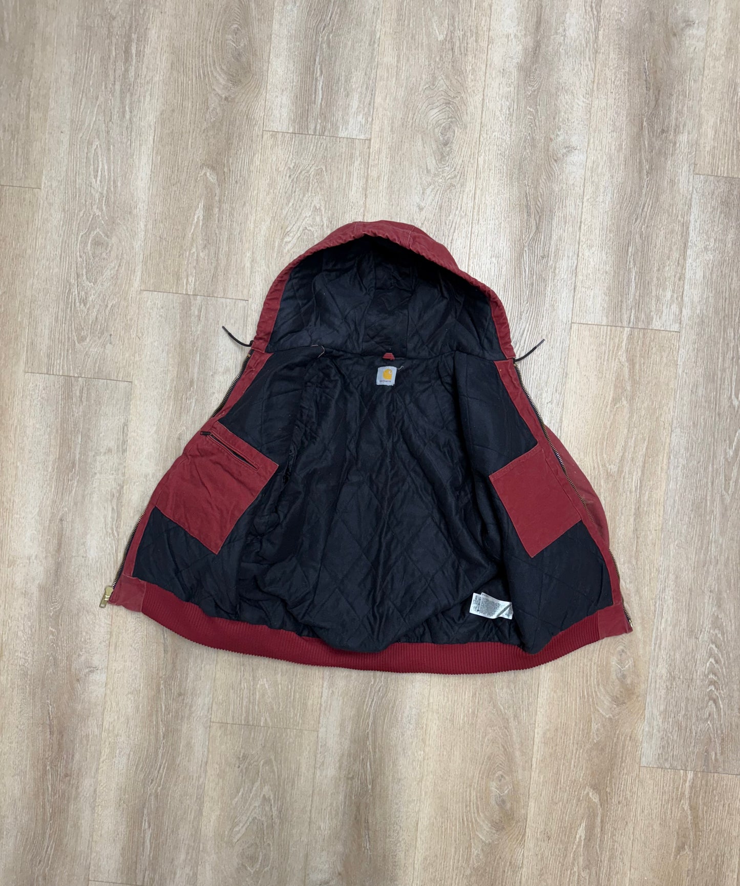 Faded Red Carhartt Active Jacket - Large