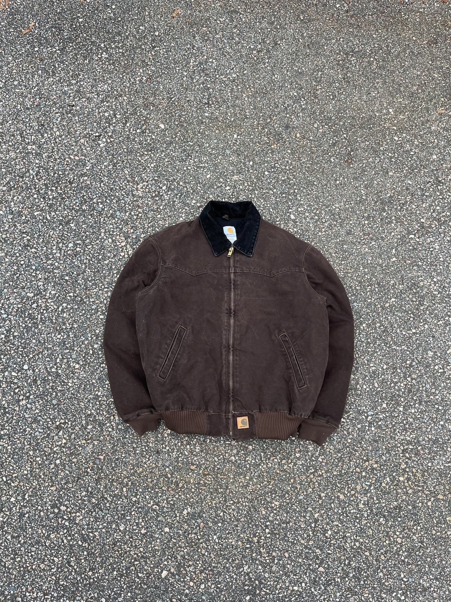 褪色棕色 Carhartt Santa Fe 夹克 - 大号