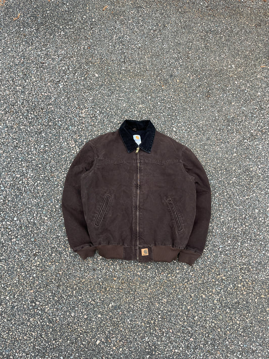 Faded Brown Carhartt Santa Fe Jacket - Large