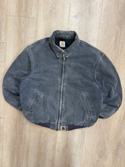 Faded Blue Carhartt Santa Fe Jacket - Large
