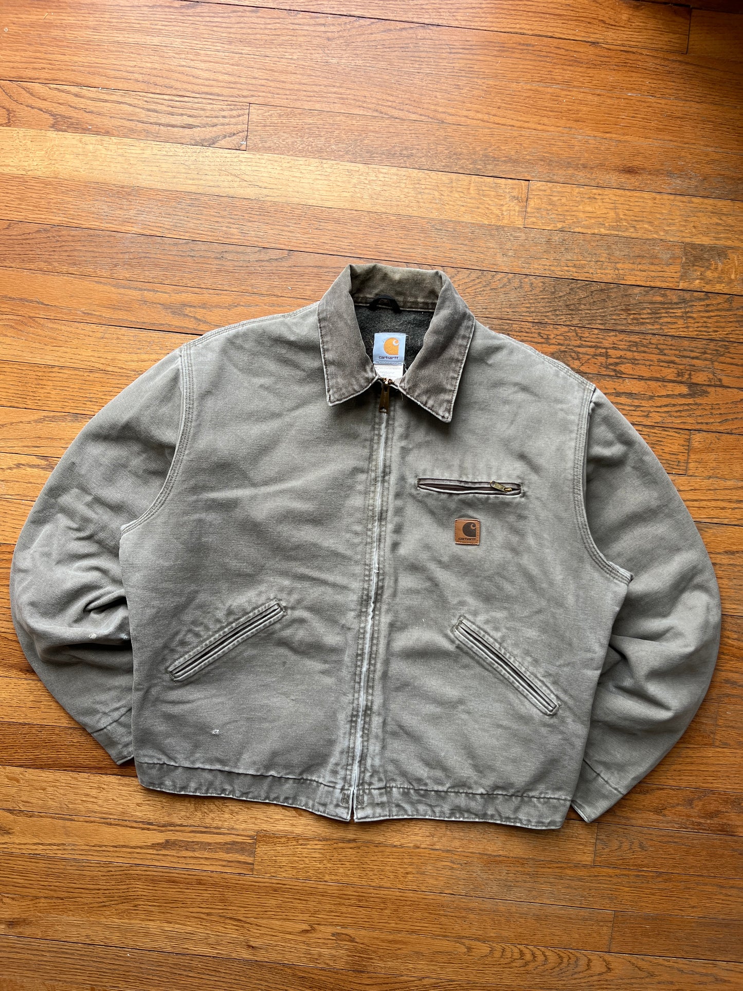 Faded Desert Sand Carhartt Detroit Jacket - Boxy M-L