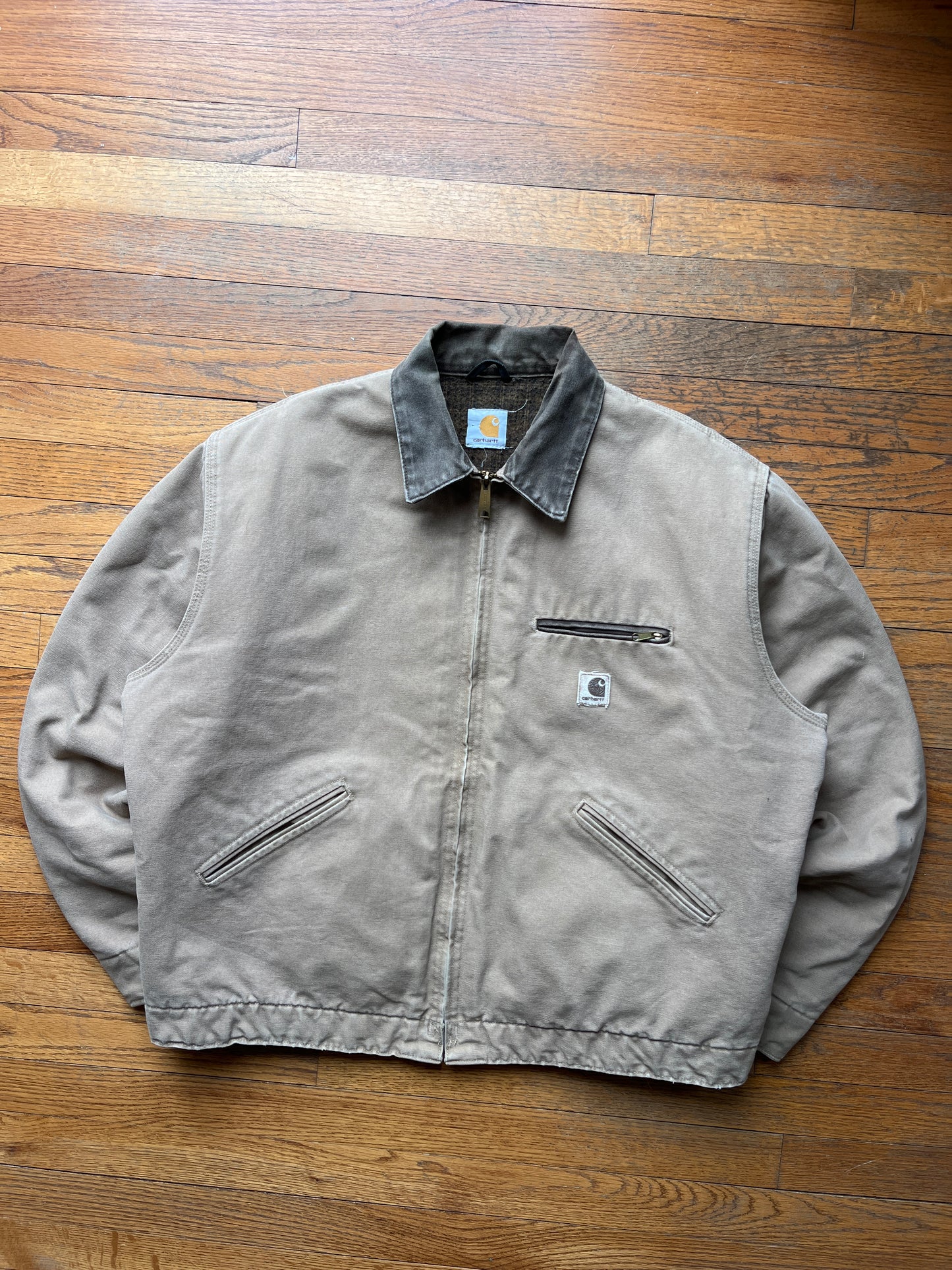 Faded Saddle Brown Carhartt Detroit Jacket - XL