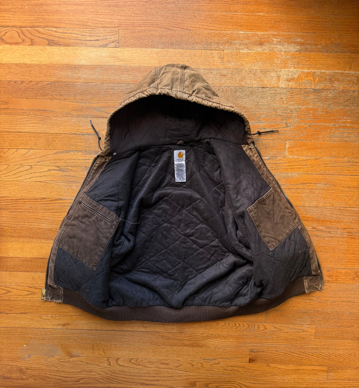 Faded Brown Carhartt Active Jacket - Large