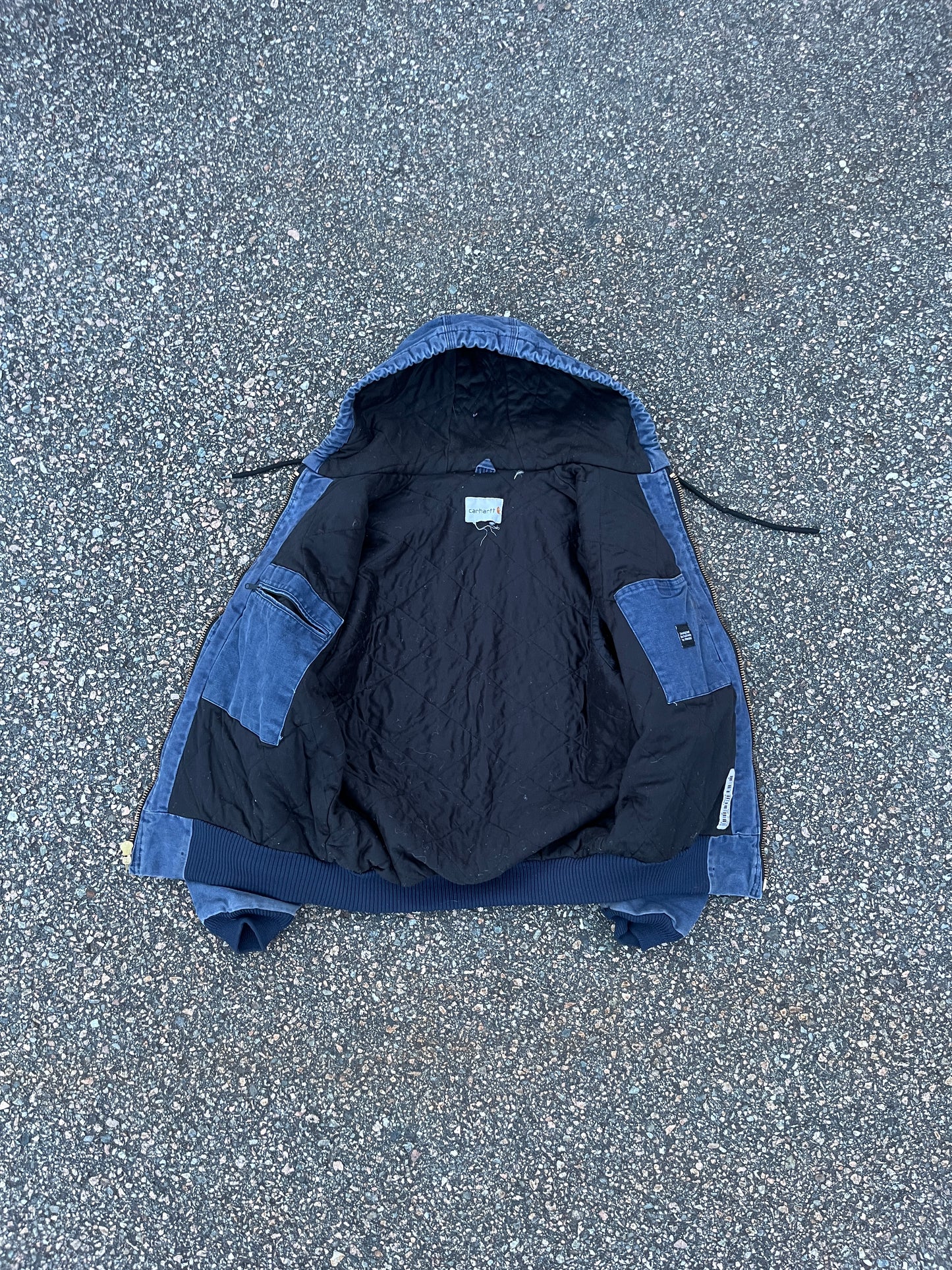 褪色蓝色 Carhartt 运动夹克 - 中号