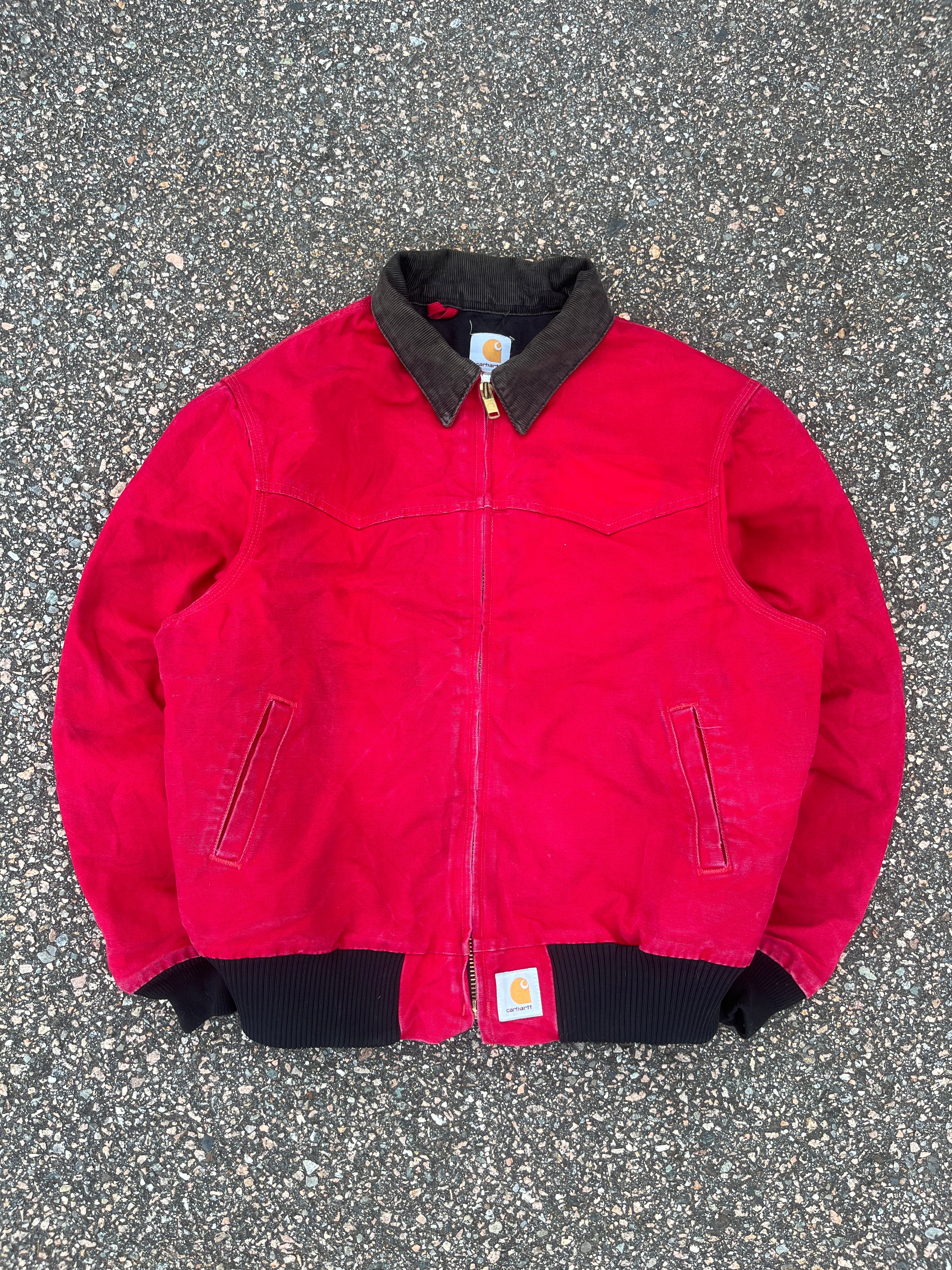 VTG Carhartt Santa Fe Red, Faded, Distressed, Rustic popular Jacket