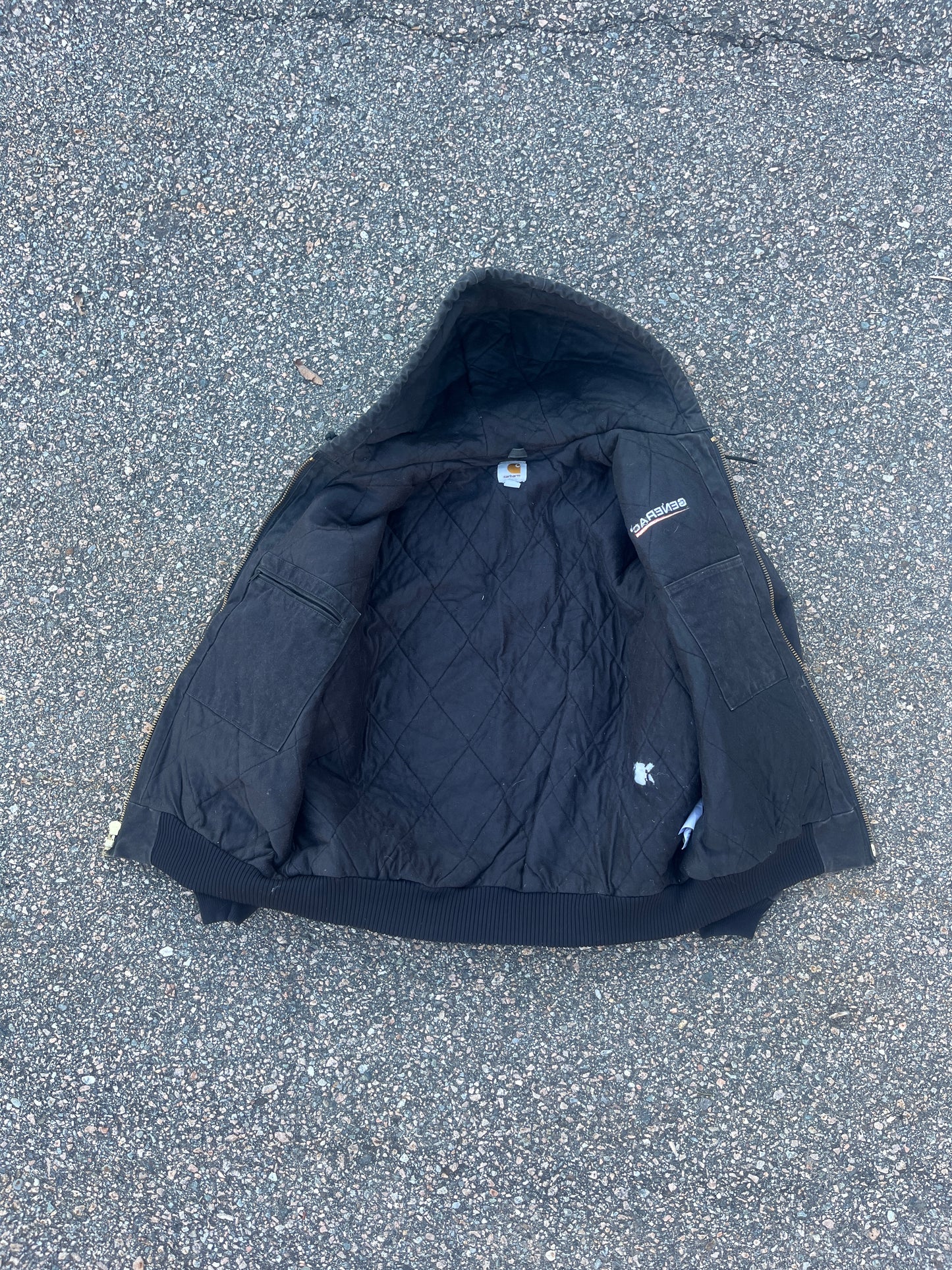 Faded Black Carhartt Active Jacket - Large