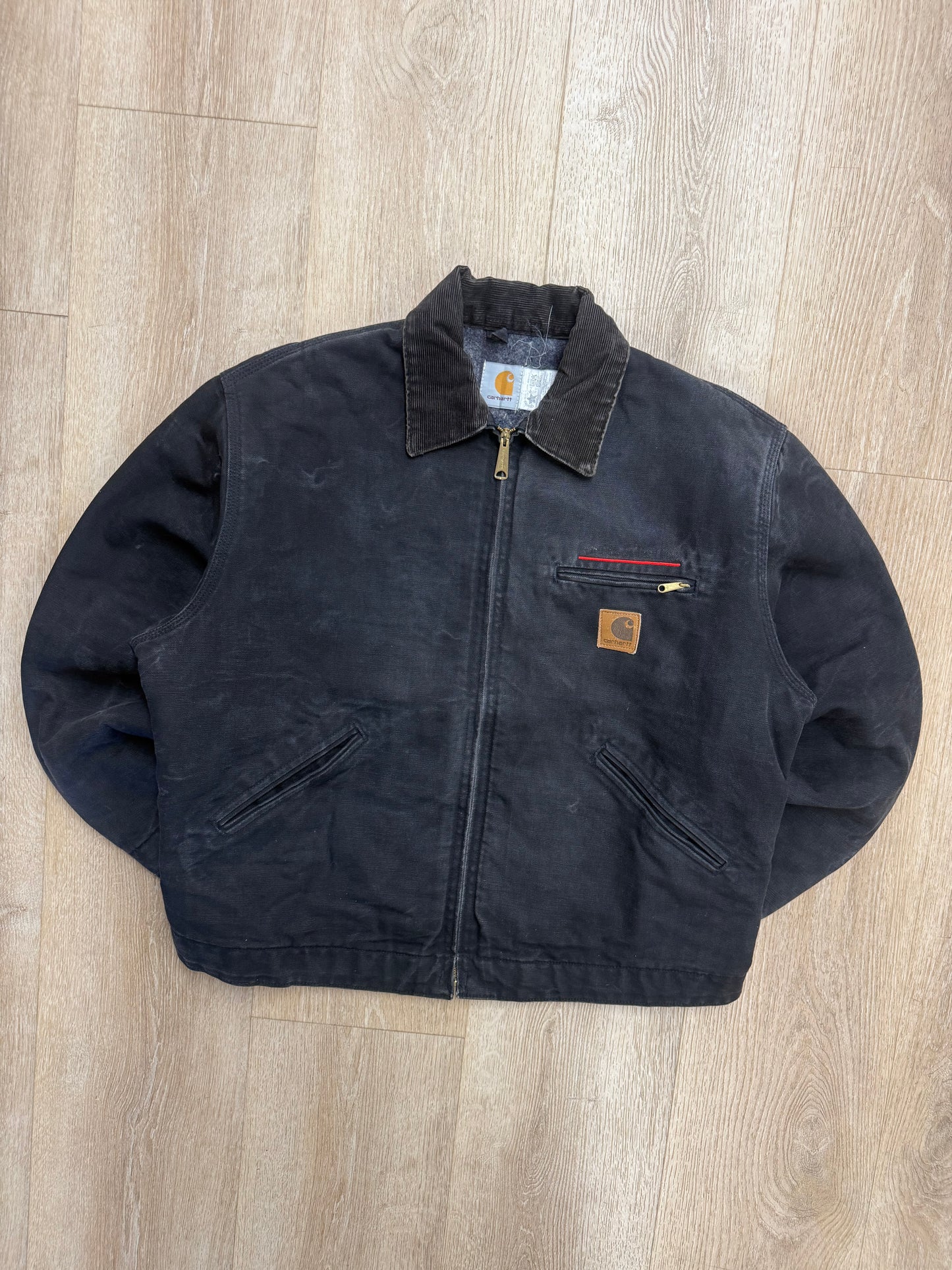 Faded Black Carhartt Detroit Jacket - Large