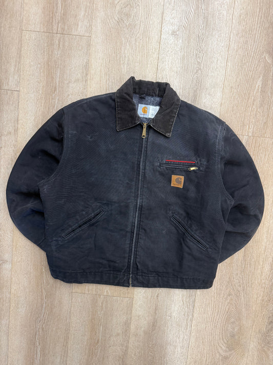 Faded Black Carhartt Detroit Jacket - Large