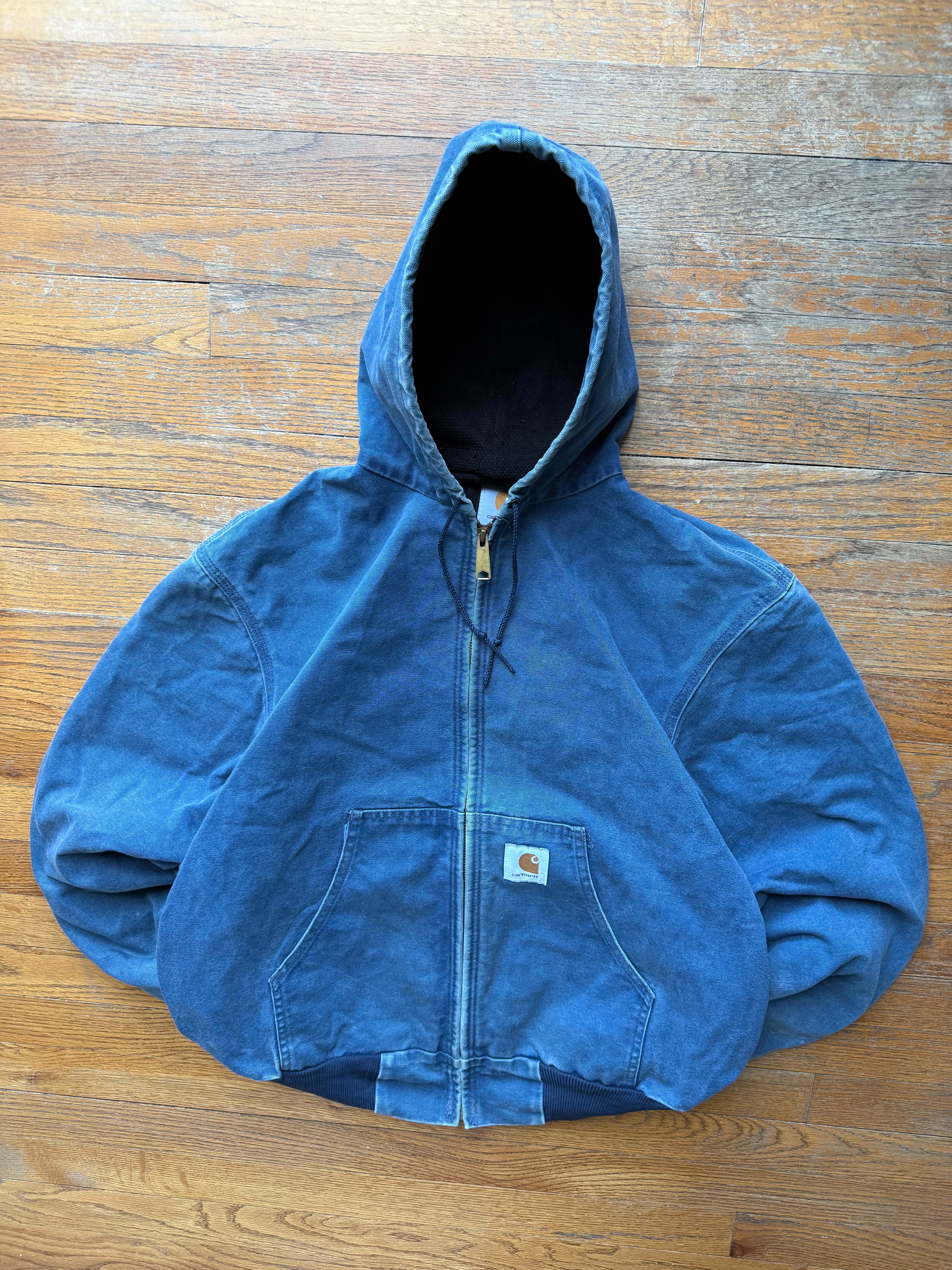 Faded Blue Carhartt Active Jacket - Medium – VTG By Mike