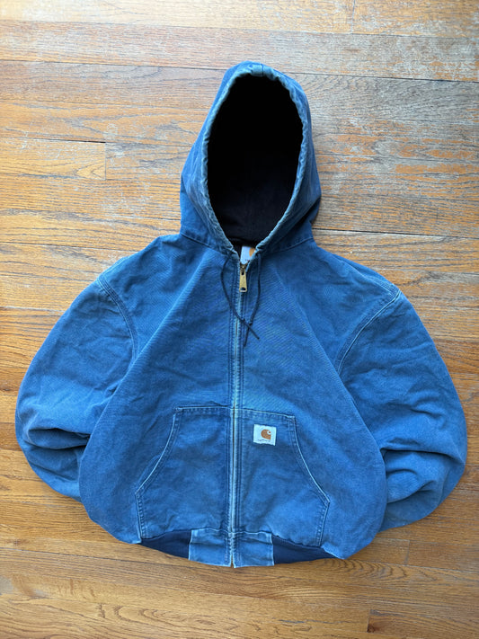 Faded Blue Carhartt Active Jacket - Medium