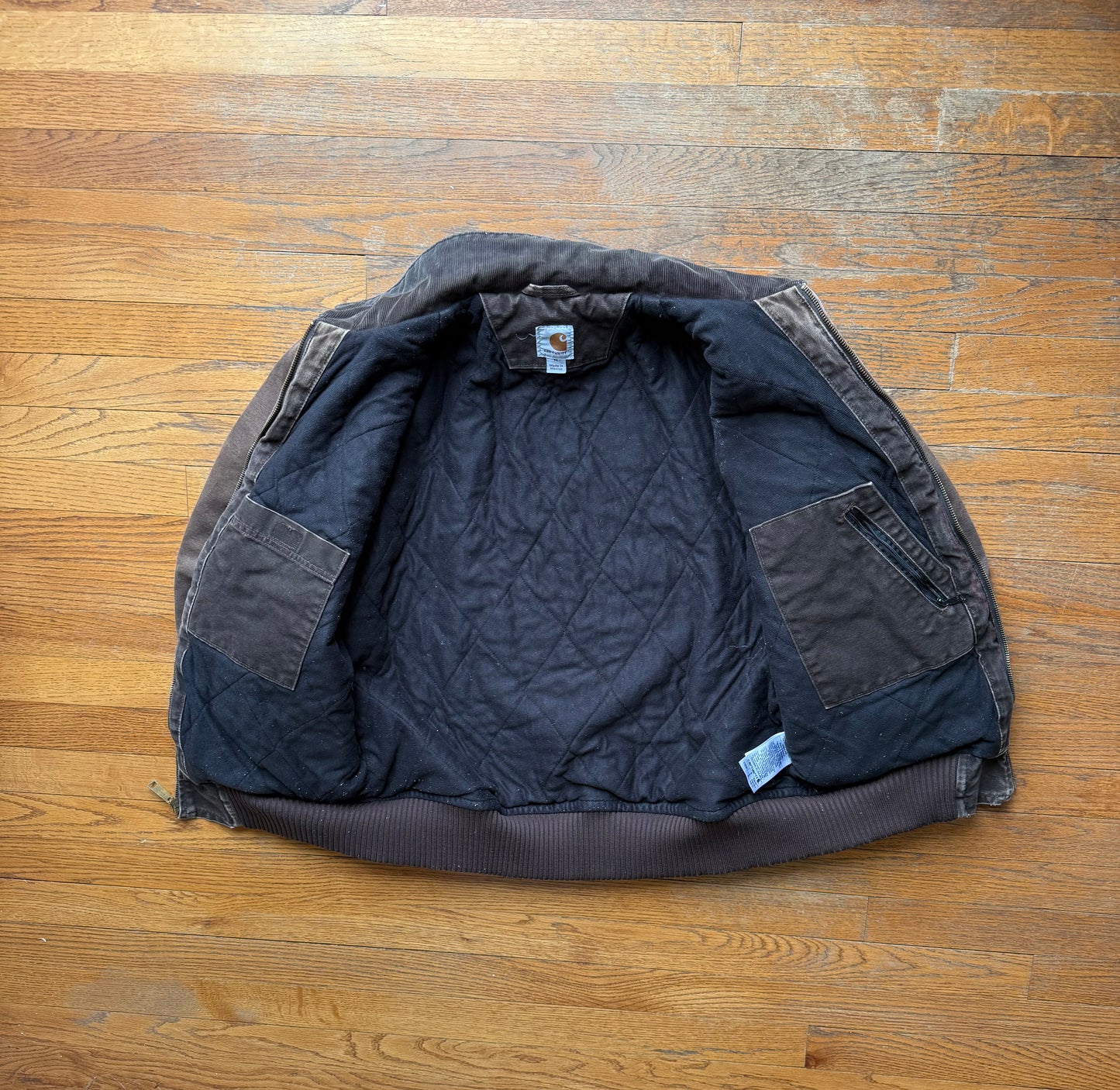 Faded Dark Brown Carhartt Bankston Jacket - Medium