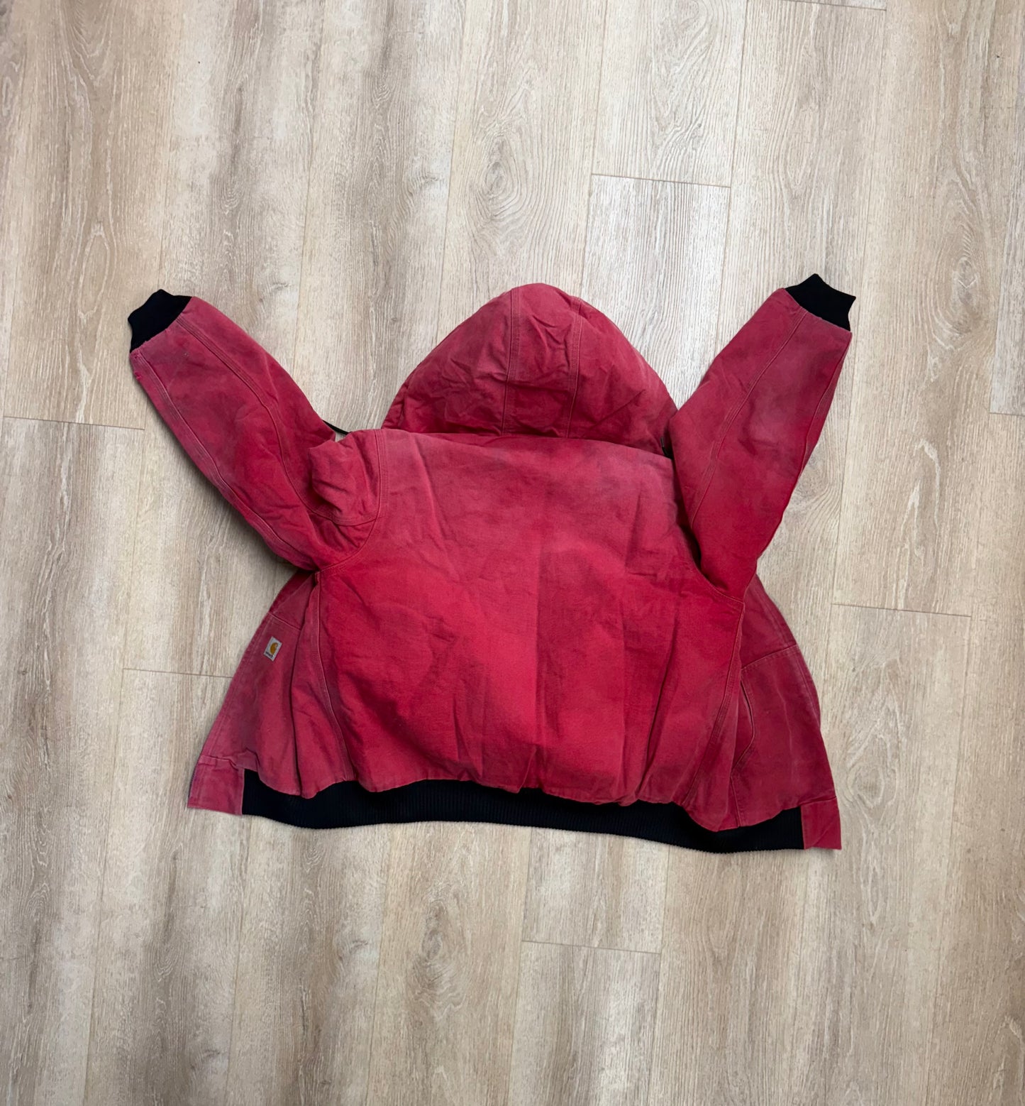 Faded Strawberry Red Carhartt Active Jacket - Medium