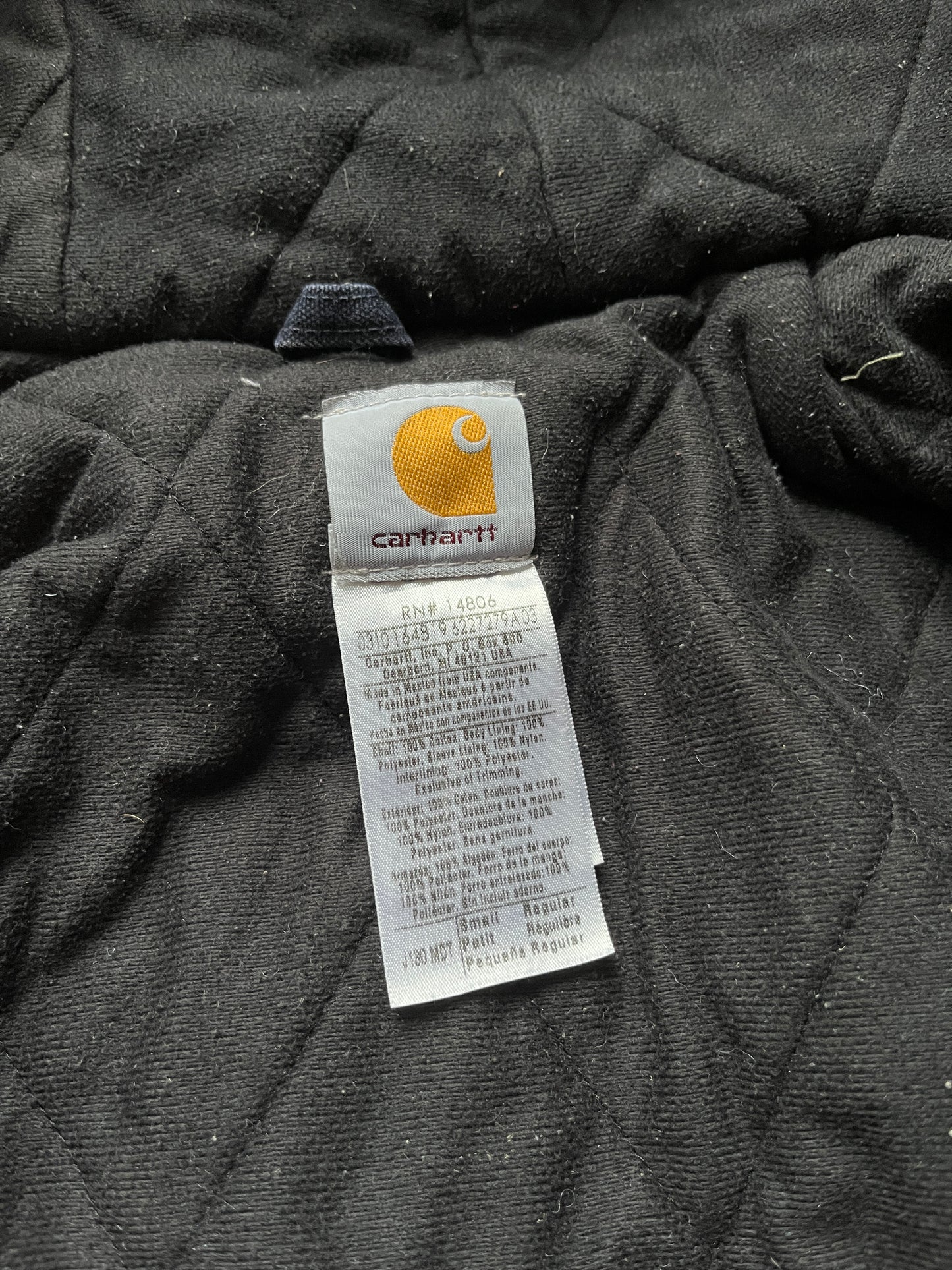 Faded Midnight Blue Carhartt Active Jacket - Small