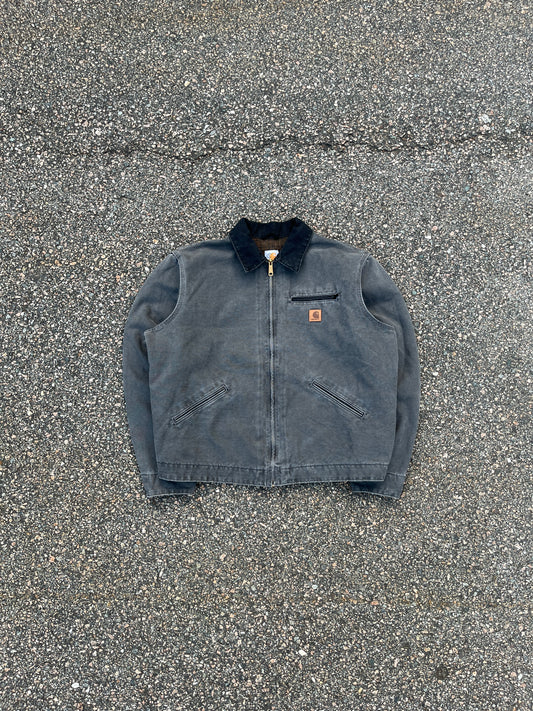 褪色砾石灰色 Carhartt 底特律夹克 - XL