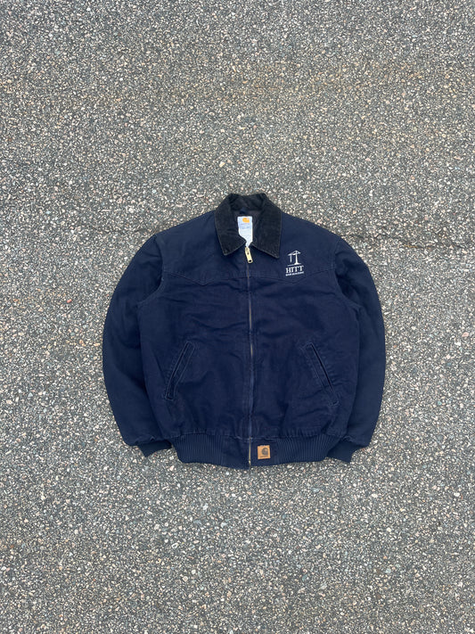 Faded Midnight Blue Carhartt Santa Fe Jacket - Large