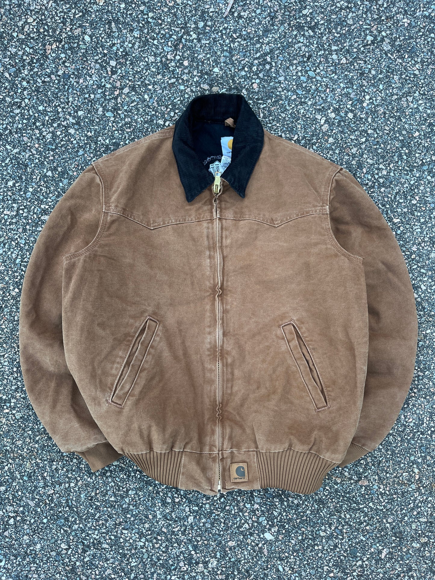 褪色棕色 Carhartt Santa Fe 夹克 - 中号