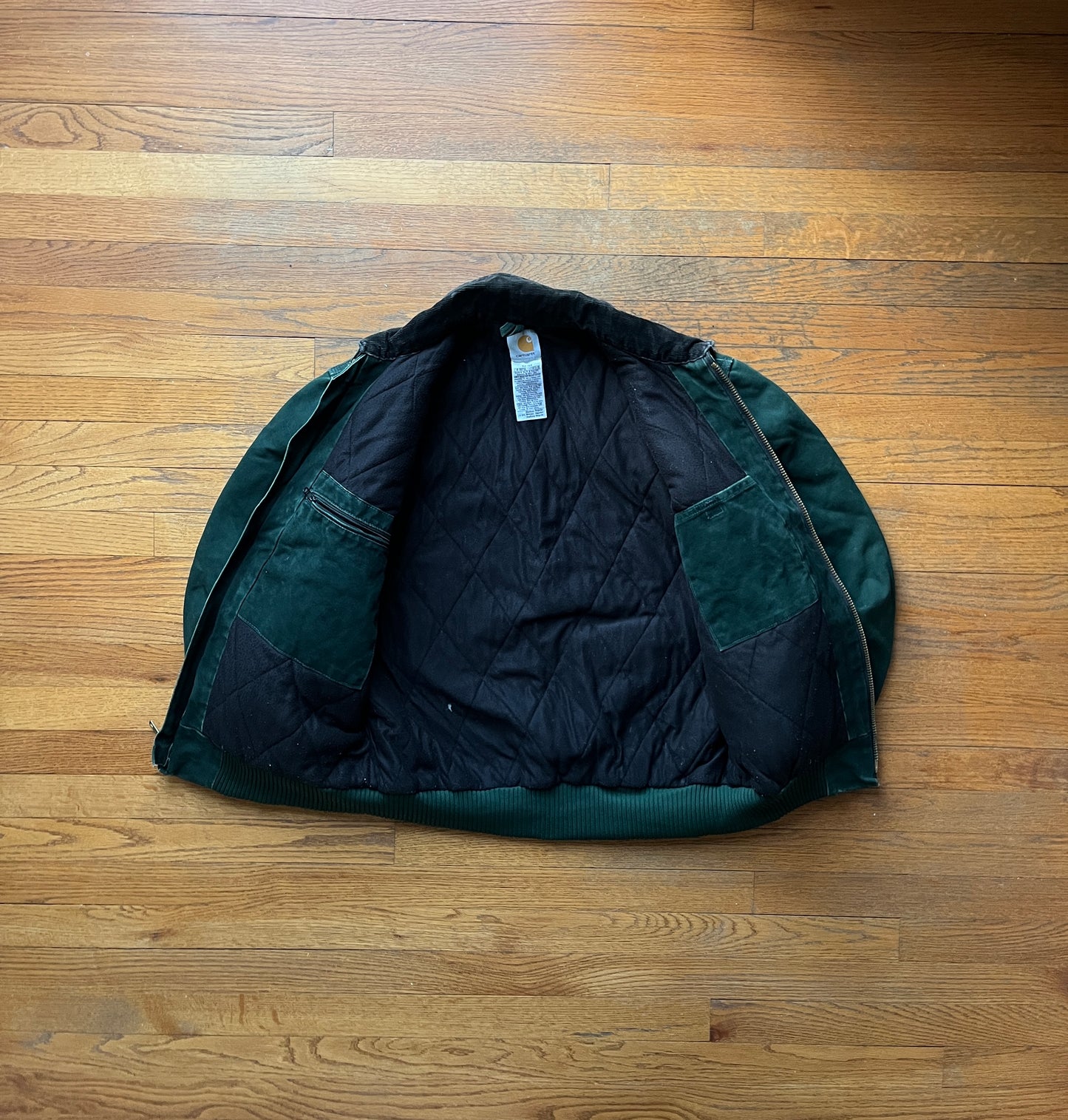 Faded Spruce Green Carhartt Santa Fe Jacket - Medium