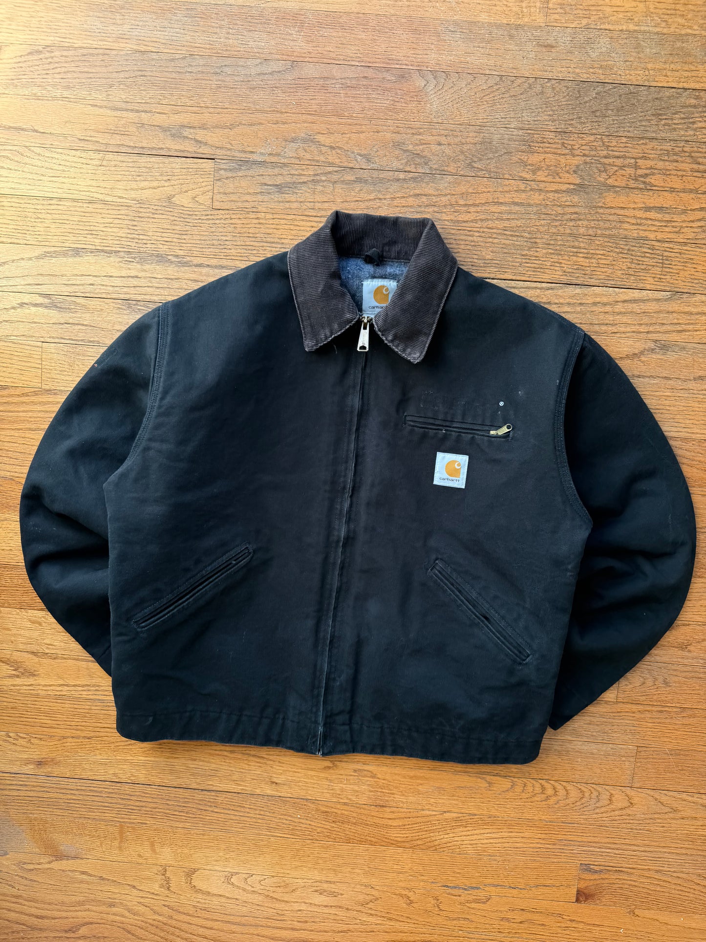 Faded Black Carhartt Detroit Jacket - Medium