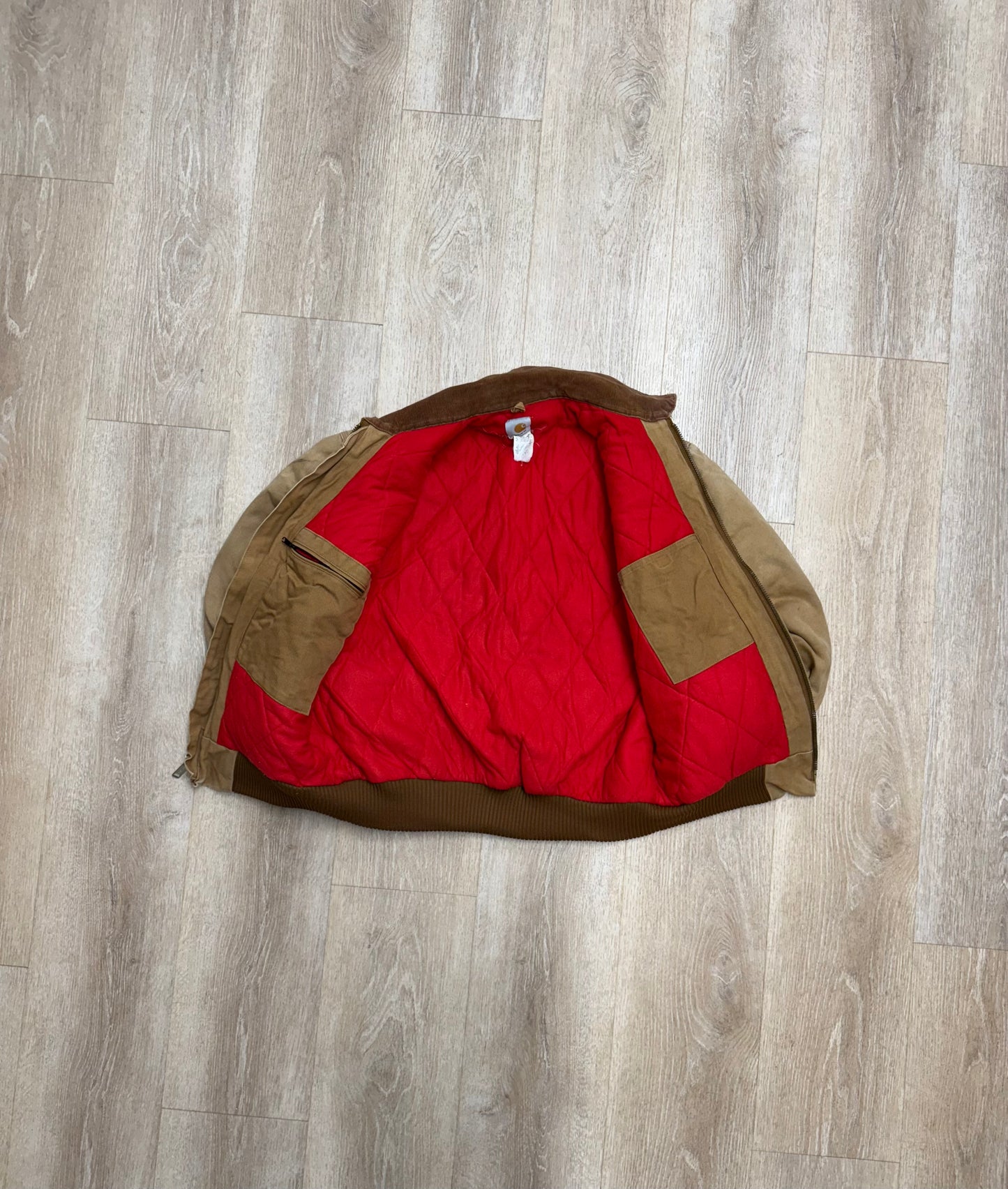 Faded Brown Carhartt Santa Fe Jacket - Large