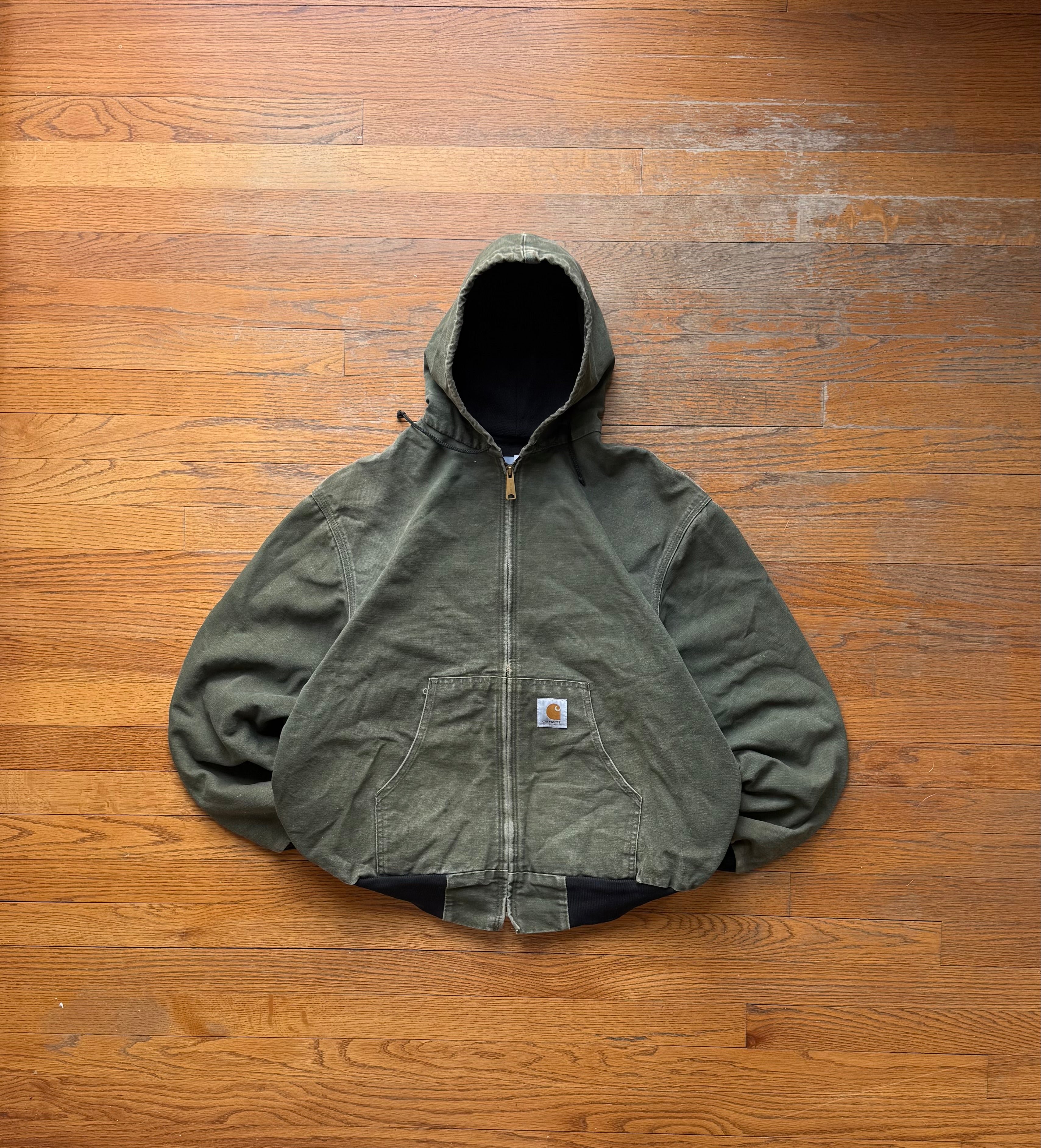 Faded Olive Green Carhartt Active Jacket - Large – VTG By Mike