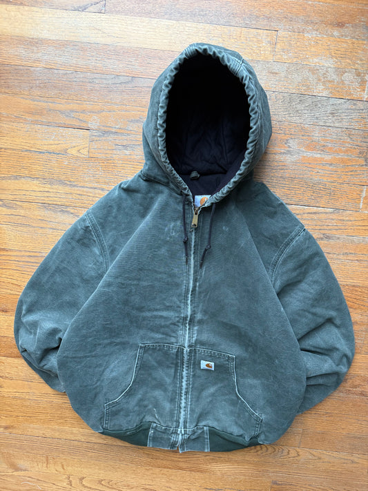 Faded Olive Green Carhartt Active Jacket - Fits L-XL