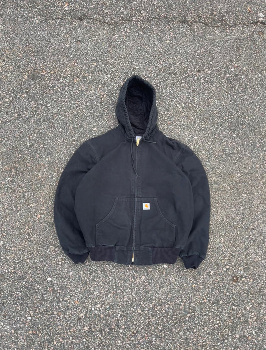 褪色黑色 Carhartt Active 夹克 - 中号