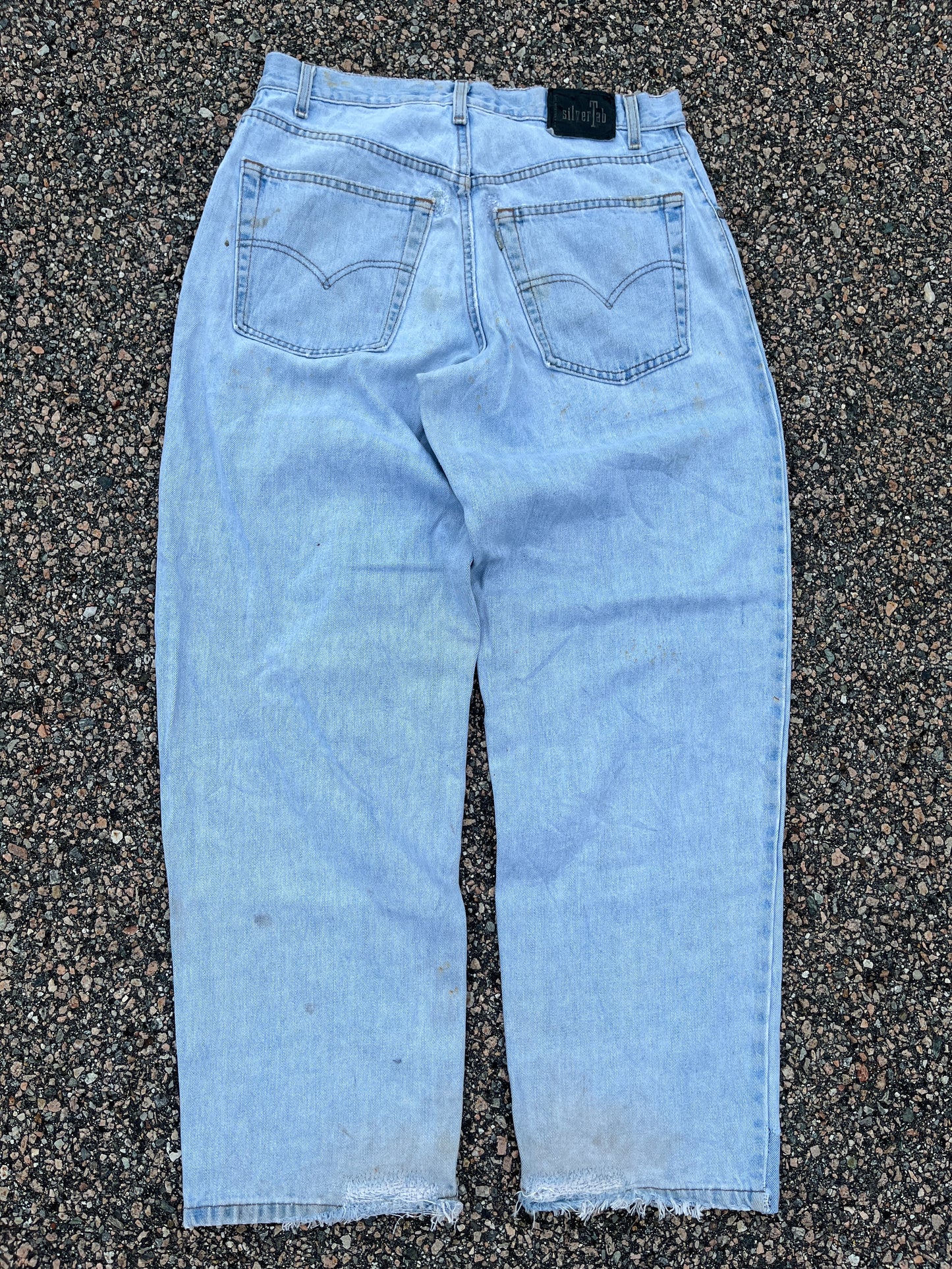 Levi's 570 Silvertab 褪色牛仔宽松裤 - 33 x 31.5