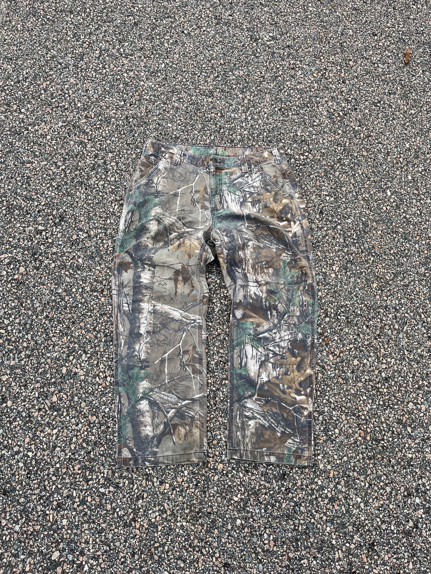 褪色 Realtree Carhartt 木匠裤 - 34 x 27.5