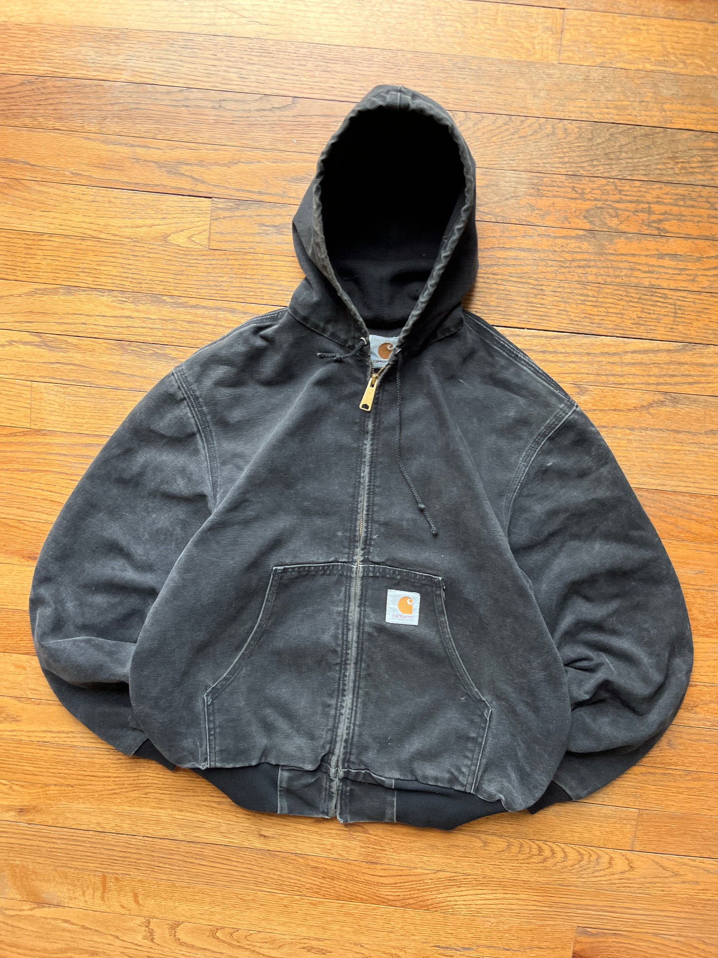 Faded Black Carhartt Active Jacket - Small