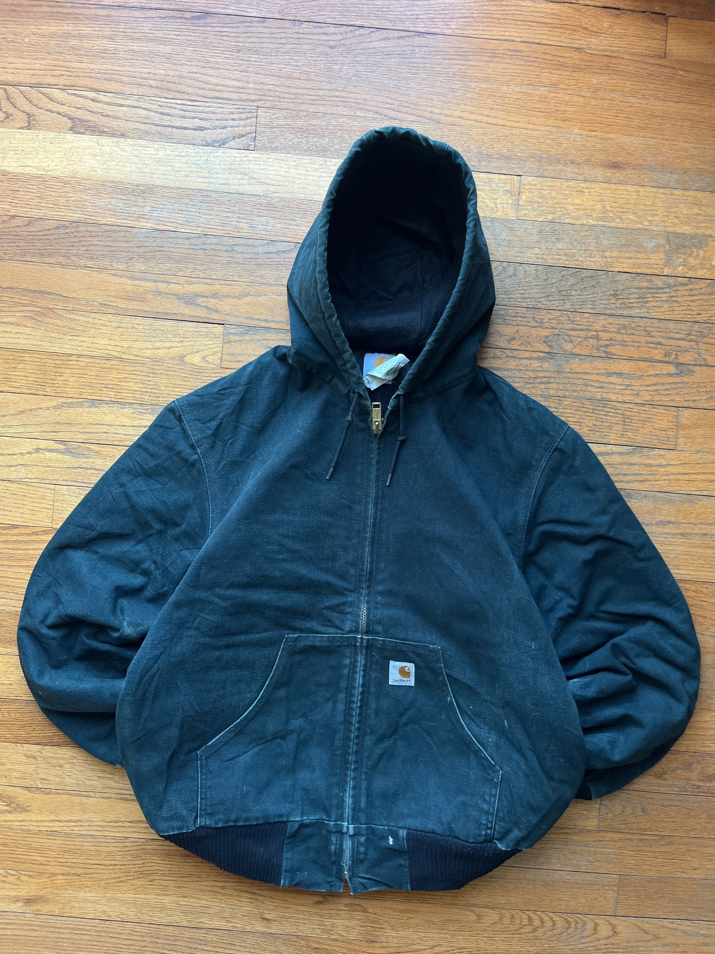 Faded Black Carhartt Active Jacket - Medium