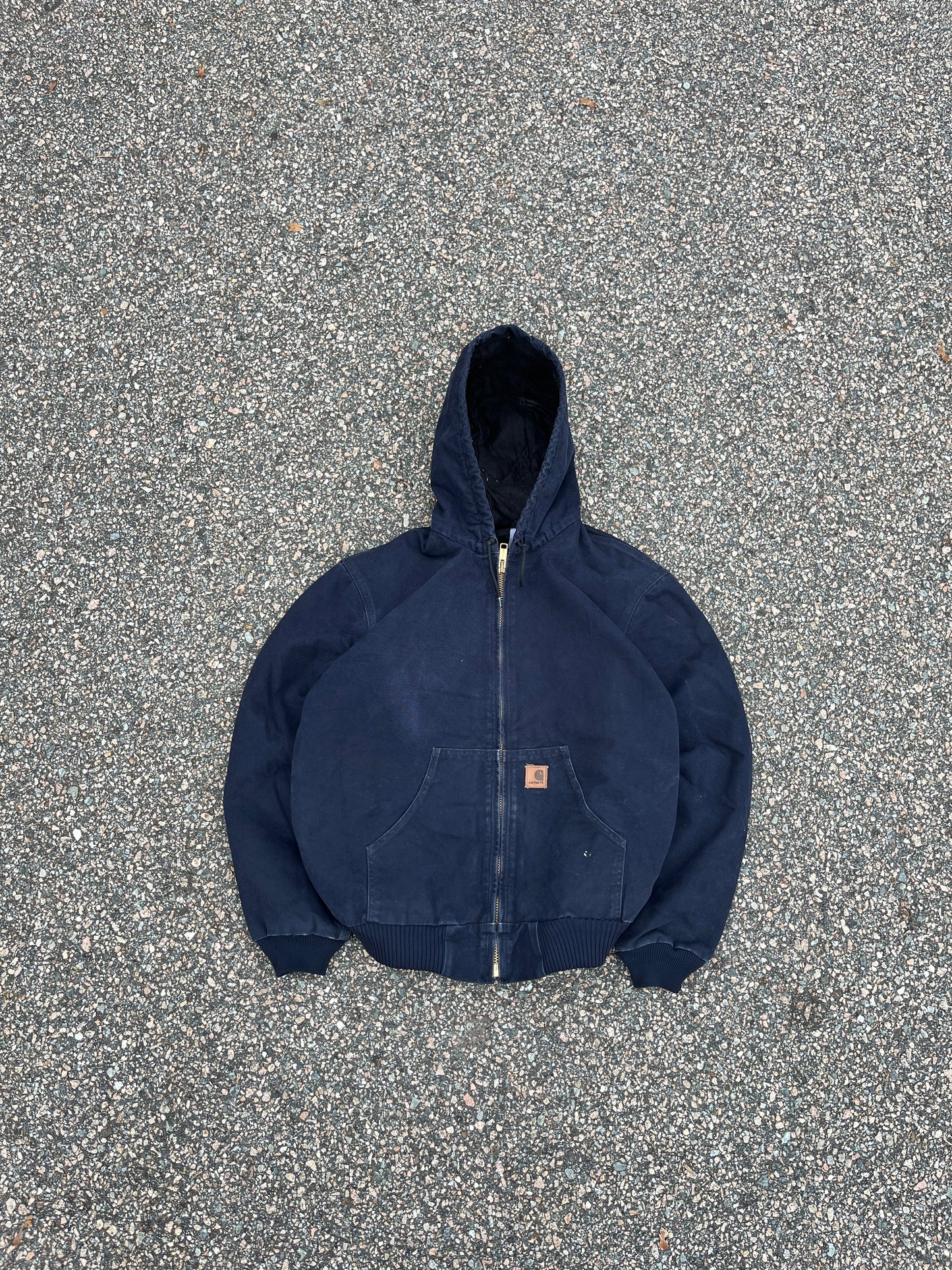 褪色午夜蓝色 Carhartt 运动夹克 - 中号