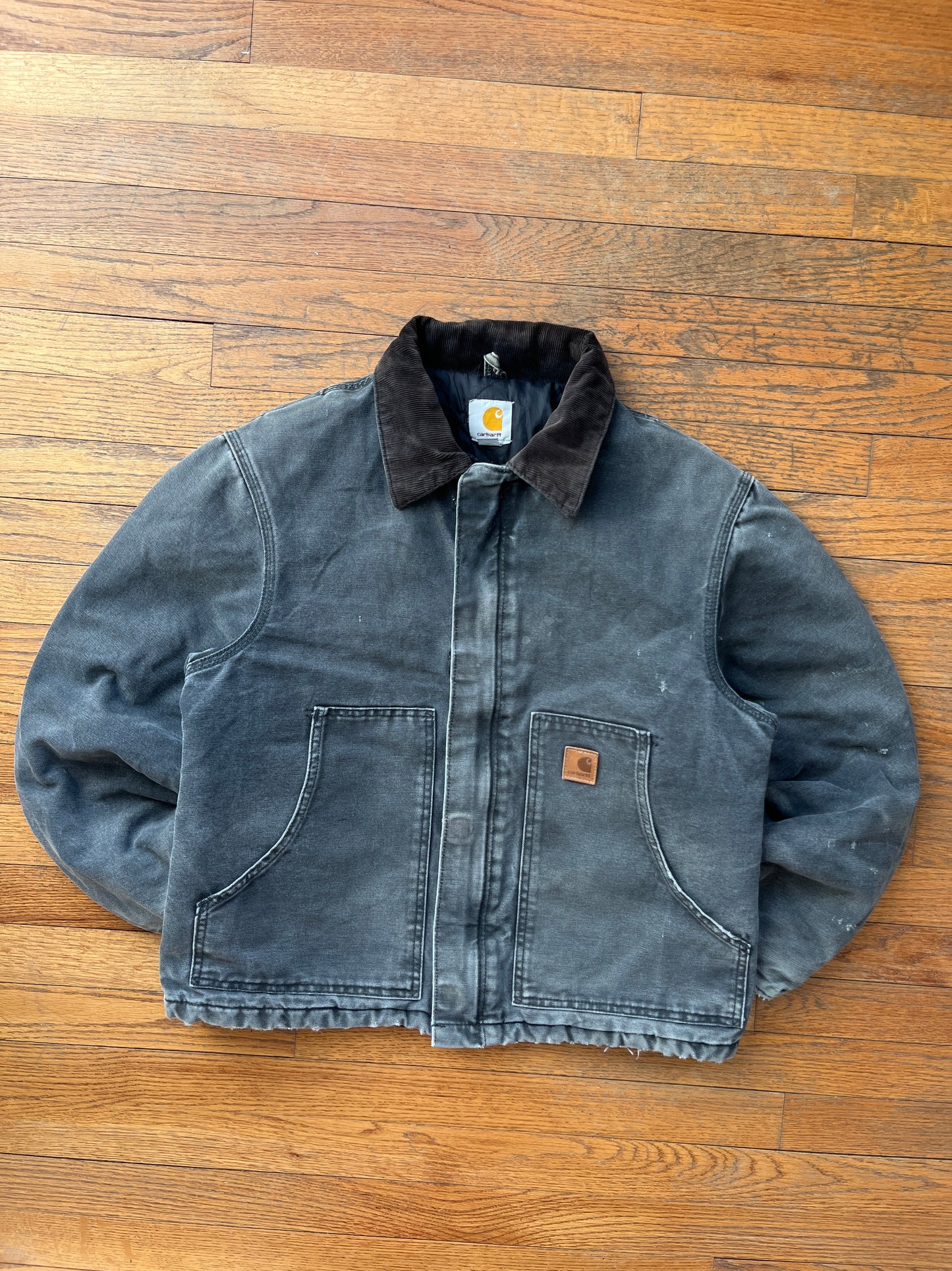 Faded Black Carhartt Arctic Jacket - Medium