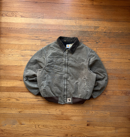 Faded Chestnut Brown Carhartt Santa Fe Jacket - Large