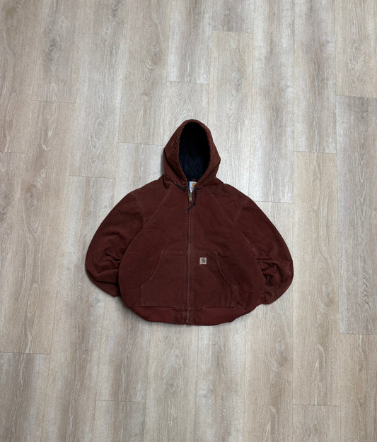 Faded Clay Red Carhartt Active Jacket - 2XL