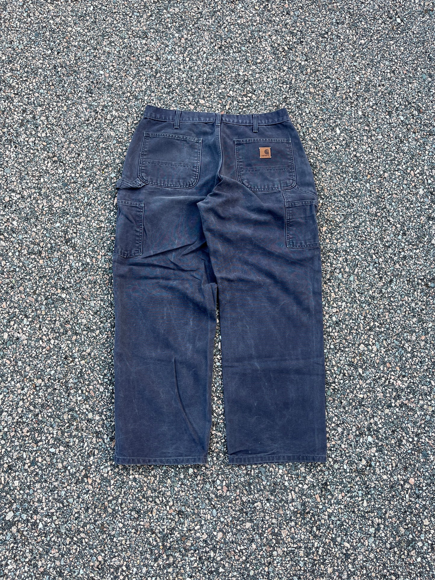 Faded Petrol Blue Carhartt Carpenter Pants - 33 x 29